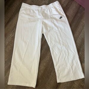 Nike White Sweatpants